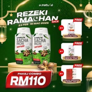 SACHA SERUM REZEKI RAMADHAN 2 BTL 120ML PAKEJ COMBO
