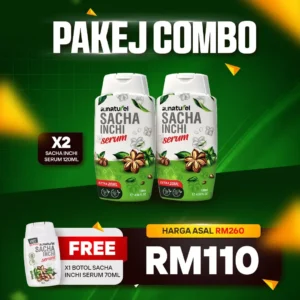 SACHA SERUM 2 BTL 120ML PAKEJ COMBO