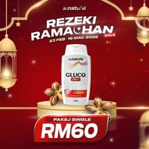 GLUCO SERUM REZEKI RAMADHAN 1 BOTOL 120ML PAKEJ SINGLE