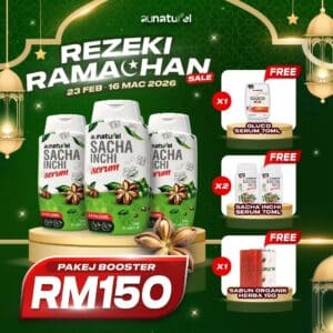SACHA SERUM REZEKI RAMADHAN 3 BTL 120ML PAKEJ BOOSTER