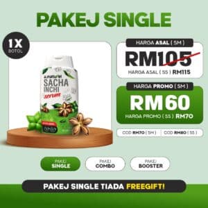 SACHA INCHI SERUM 1 BOTOL 120ML PAKEJ SINGLE