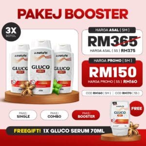 GLUCO SERUM 3 BTL 120ML PAKEJ BOOSTER