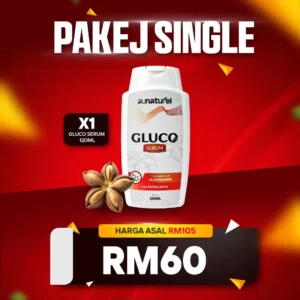 GLUCO SERUM 1 BOTOL 120ML PAKEJ SINGLE