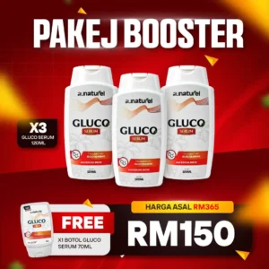 GLUCO SERUM 3 BTL 120ML PAKEJ BOOSTER
