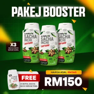 SACHA SERUM 3 BTL 120ML PAKEJ BOOSTER